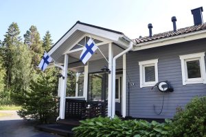 Luksusmökki Rantahelmi: sisäänkäynti